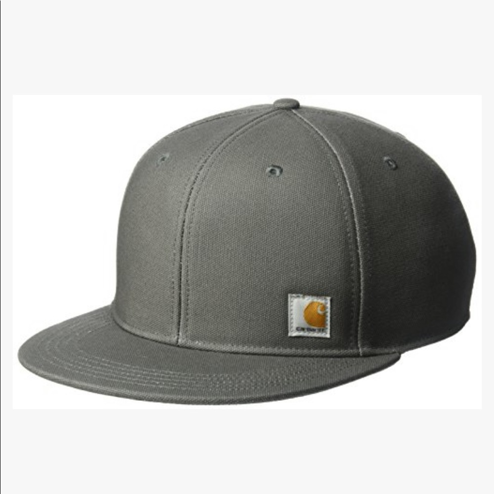 NWT CARHARTT MEN'S ASHLAND FLAT BRIM CAP, GRAVEL